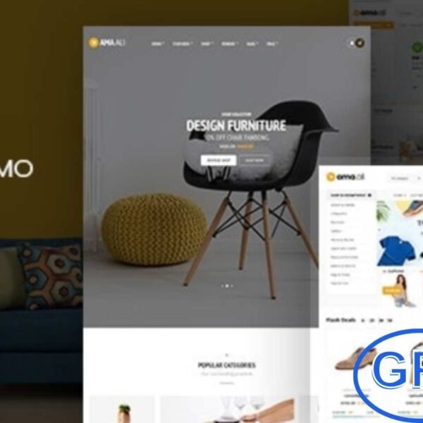 Ama.Ali – Furniture Shop WooCommerce WordPress Theme Ama.Ali is a modern and professional WooCommerce WordPress theme designed for furniture shops, décor stores, and interior design businesses. With its clean layout and stylish design, it provides the perfect platform to showcase furniture collections and home décor products online.