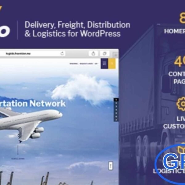 LogiPro – Delivery & Logistics WordPress Theme LogiPro is a professional WordPress theme designed for delivery, freight, distribution, and logistics businesses. With a clean and responsive design, it helps you create a world-class transport website that looks great on all devices.