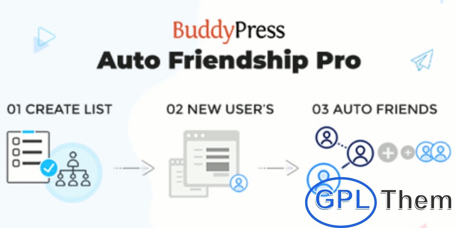 BuddyPress Auto Friendship Pro BuddyPress Auto Friendship Pro – WordPress Plugin BuddyPress Auto Friendship Pro is a powerful WordPress plugin that automatically adds friends for newly registered members. Site admins can create multiple friendship lists, add any number of users to each list, and set both global and conditional auto-friendship rules.