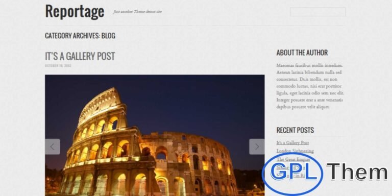 Reportage – Photography & Storytelling WordPress Theme Reportage by Graph Paper Press is a professional WordPress theme designed for photographers, photojournalists, and creative storytellers.