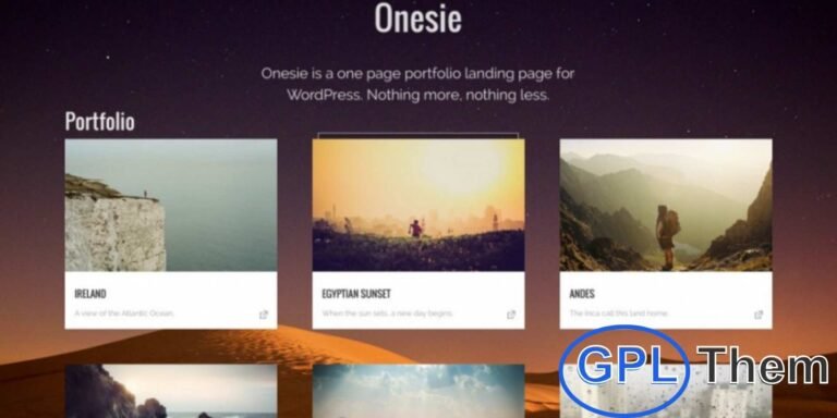 Onesie Pro – Portfolio & Creative WordPress Theme Onesie Pro by Graph Paper Press is a modern and versatile WordPress theme designed for creatives, photographers, and digital agencies. With a clean and professional layout, it provides an ideal platform to showcase portfolios, projects, and services.