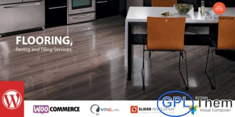 Flooring – Paving and Tiling Services WordPress Theme Flooring is a professional WordPress theme built specifically for flooring, tiling, and paving companies. Its modern and responsive design makes it perfect for showcasing your services, completed projects, and client testimonials.