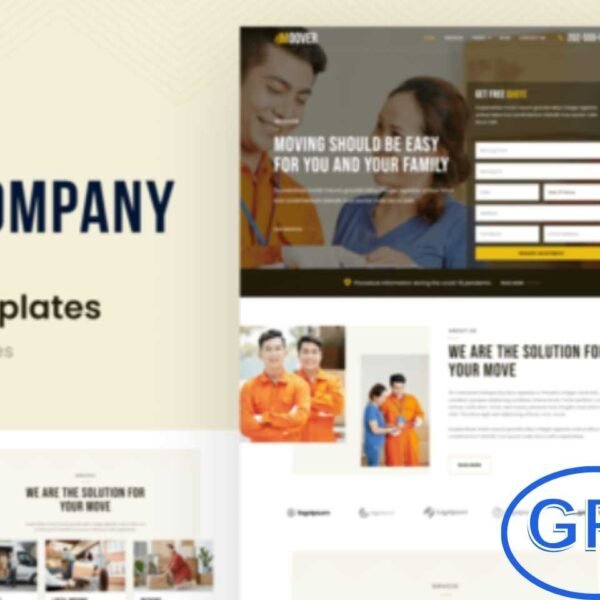 Moover – Moving Company Elementor Template Kit Moover is a modern Elementor Template Kit designed specifically for moving companies, logistics services, and transportation businesses. This kit features 16 ready-to-use page and section templates, making it easy to showcase your services, team, and client testimonials.
