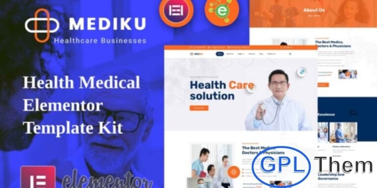 Mediku – Health & Medical Elementor Template Kit Mediku is a modern Elementor Template Kit designed for medical centers, laboratories, health care facilities, mental health clinics, pharmacies, dentists, and other medical services. Packed with flexible, customizable elements, it allows doctors, clinics, hospitals, and private practices to showcase services, staff, and treatments effectively.
