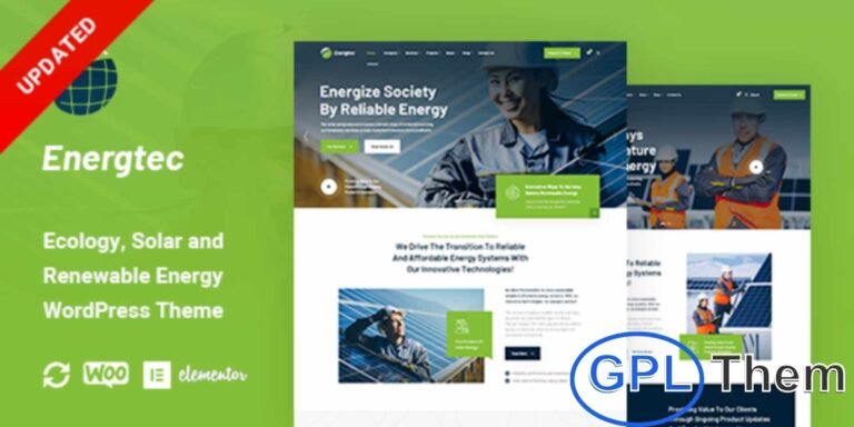 Energtec – Solar and Wind Energy WordPress Theme