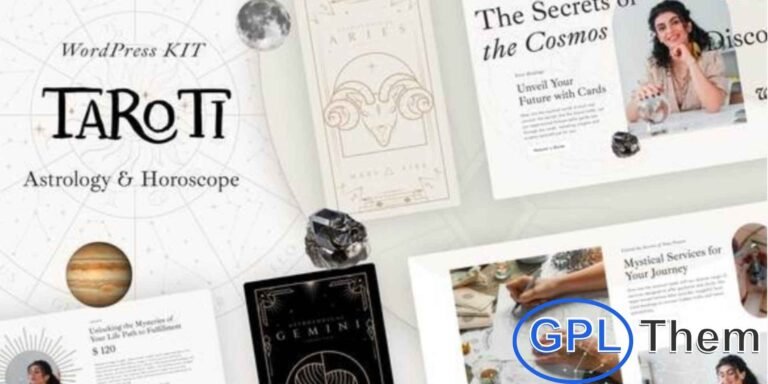 Taroti – Astrology & Horoscope Elementor Pro Template Kit Taroti is a modern Elementor Pro Template Kit designed for astrology, horoscope, tarot reading, and spiritual guidance websites. Perfect for astrologers, fortune tellers, and spiritual consultants, it helps you build a professional online presence with ease.