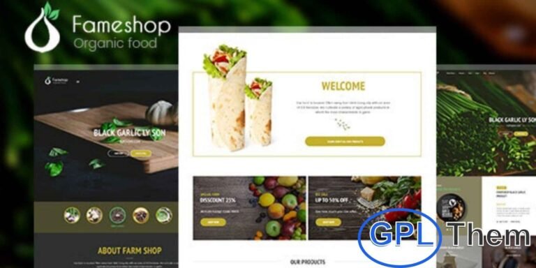 Fameshop – Organic, Bio WooCommerce WordPress Theme
