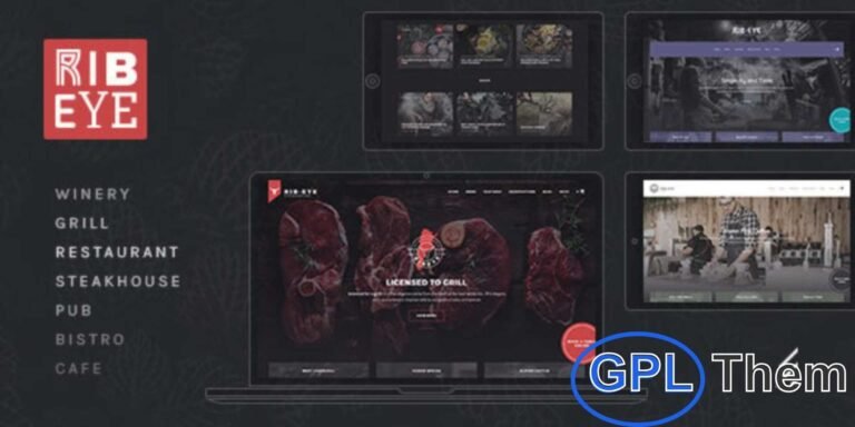 Rib-Eye – Steakhouse WordPress Theme Rib-Eye is a premium WordPress theme crafted for steakhouses, restaurants, butcheries, cafés, bistros, wineries, pubs, and bars. With its elegant design and powerful features, this theme is perfect for showcasing menus, reservations, events, and promotions in style.