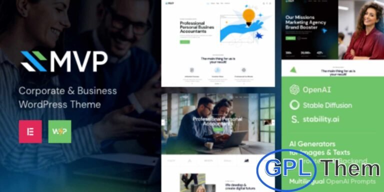 MVP – Finance WordPress Theme MVP is a stylish and modern Finance WordPress theme built to create a professional online presence for corporate and private businesses. With its clean design and flexible features, MVP helps you launch a website that is both visually appealing and business-focused.