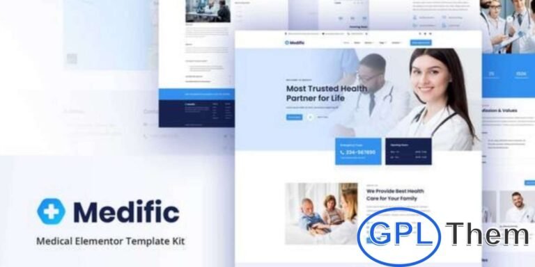 Medific – Medical Elementor Template Kit Medific is a modern Elementor Template Kit designed for medical and healthcare websites. Perfect for clinics, hospitals, doctors, and other health-related businesses, it features a clean, professional, and fully responsive design.