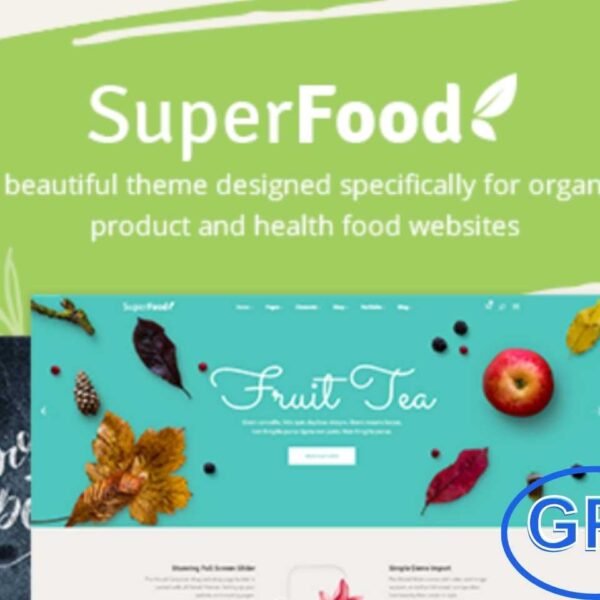 Superfood – Organic Food Products WordPress Theme Superfood is the ultimate WordPress theme designed for organic food businesses, natural health products, and eco-friendly brands. Perfect for restaurants, bakeries, coffee shops, ice cream parlors, grocery stores, or food blogs, this theme offers everything you need to build a professional online presence.