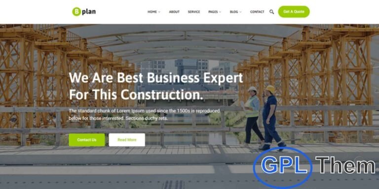 Bplan – Home Plan Construction WordPress Theme Bplan is a modern and responsive WordPress theme crafted for home plan and construction businesses. Designed to highlight your building services, interior design projects, and renovation solutions, it offers a professional platform to showcase your expertise. With multiple customization options, you can easily adjust layouts, colors, and elements to match your brand.