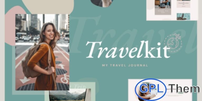 TravelKit – Journal & Blog Elementor Template Kit TravelKit is a versatile Elementor Template Kit designed for travel blogs, journals, and content-driven websites. It includes 2 homepage variations compatible with both Elementor Free and Pro versions, along with fully customizable header and footer templates.