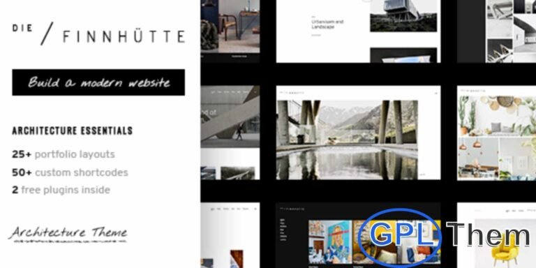 Die Finnhütte – Modern Architecture and Interior Design Theme