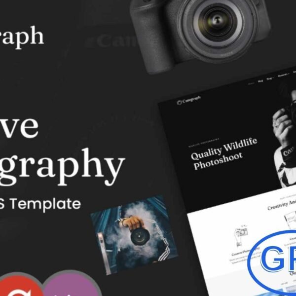 Camgaph – Portfolio & Photography WordPress Theme Camgaph is a modern and stylish WordPress theme designed for photographers, videographers, editors, and creative bloggers who want to showcase their work professionally.