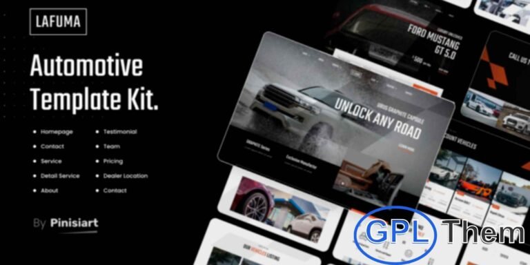 Lafuma – Car Rental & Auto Dealer Elementor Template Kit Lafuma is a modern Elementor Template Kit designed for car rental services, auto dealerships, and car booking businesses. With a clean and professional design, it provides a fully responsive and retina-ready layout that looks perfect on all devices.
