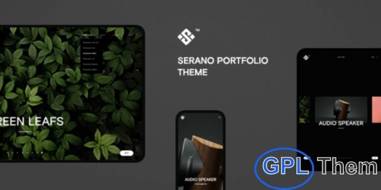 Serano – Creative Portfolio WordPress Theme Serano is a modern and stylish Creative Portfolio WordPress theme designed for professionals, designers, and agencies who want to showcase their work in an impressive way. With a powerful and user-friendly theme options panel, customization becomes quick and simple, even for beginners.