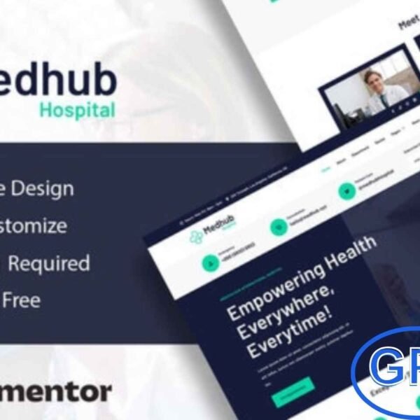 MedHub – Hospital & Medical Elementor Template Kit MedHub is a modern Elementor Template Kit designed for hospitals, clinics, medical services, and healthcare professionals. Featuring a clean, professional layout, it is perfect for creating websites for doctors, dentists, clinics, and healthcare facilities.