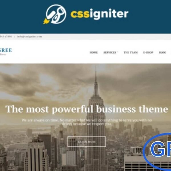 CSSIgniter – Business3ree Ignition WordPress Theme Download the CSSIgniter Business3ree Ignition WordPress Theme, a modern and professional theme designed for startups, corporate websites, and business agencies. With its sleek layout and user-friendly design, Business3ree Ignition makes it easy to showcase services, highlight portfolios, present team members, and feature client testimonials effectively.