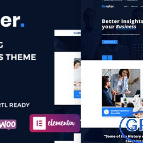 Berater – Consulting Business WordPress Theme Berater is a modern and professional WordPress theme designed for consulting firms, financial advisors, corporate agencies, and business websites. With its clean layouts and powerful features, this theme is perfect for showcasing services in finance, insurance, tax help, loans, investment, and more.