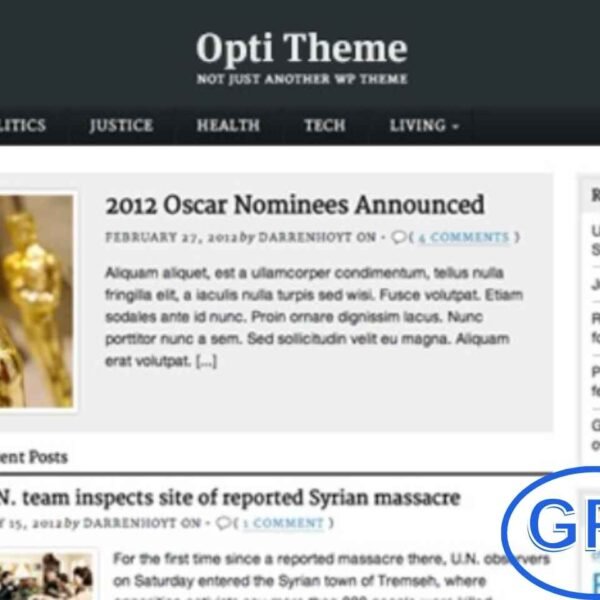 Opti – Elegant Magazine WordPress Theme Opti is a stylish and modern magazine WordPress theme designed to give your content a professional and engaging look. Built with a fully responsive design, it adapts seamlessly to desktops, tablets, and smartphones.