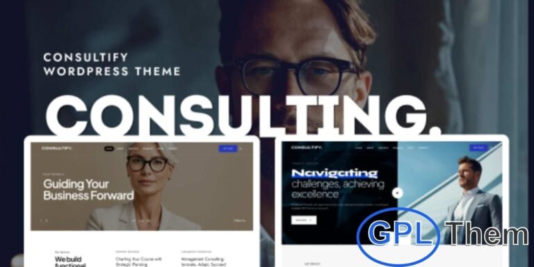 Consultify – Business WordPress Theme for Consulting Companies Consultify is a premium Business Consulting WordPress theme designed to create a professional and elegant online presence. Ideal for consulting firms, service providers, and corporate businesses, this theme makes it easy to showcase your services, highlight expertise, and build trust with potential clients.