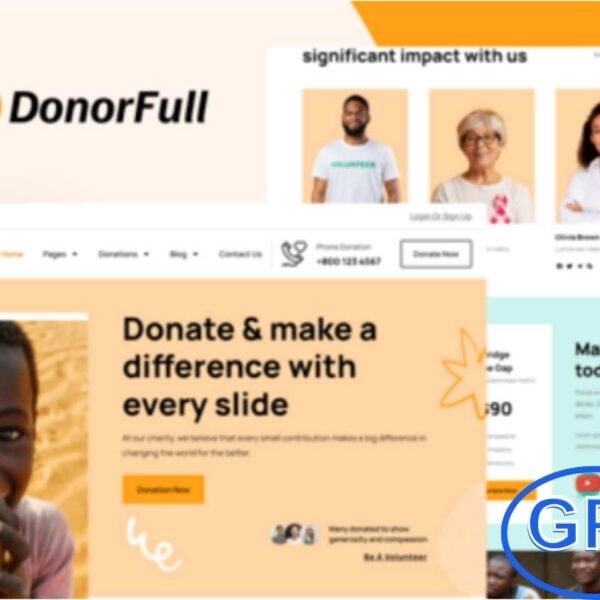DonorFull – Charity & Donation Elementor Pro Template Kit DonorFull is a professionally designed Elementor Pro Template Kit created for charity, fundraising, and donation websites. It comes with a complete set of modern and responsive templates tailored for non-profit organizations, NGOs, foundations, and fundraising campaigns.