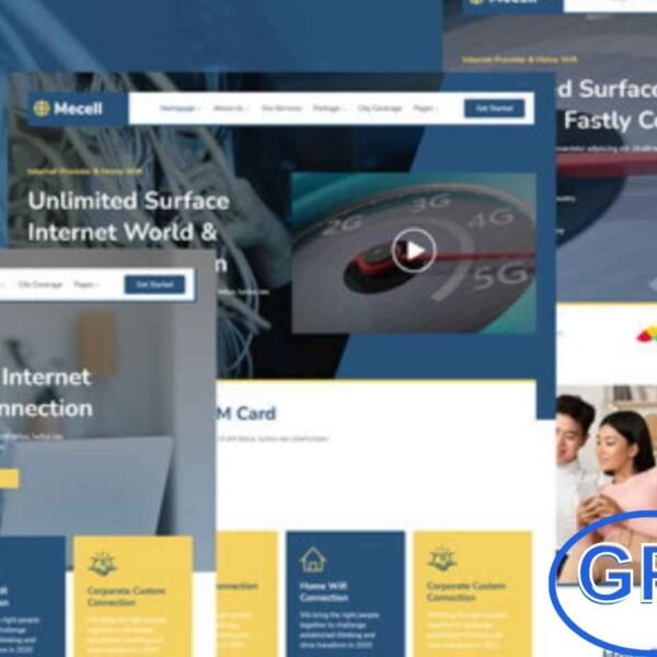 Mecell – Internet & Home WiFi Service Elementor Template Kit Mecell is a modern Elementor Template Kit designed for internet service providers, home WiFi businesses, and broadband service companies.