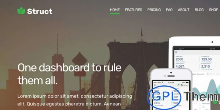 CSSIgniter – Struct Ignition WordPress Theme Download the CSSIgniter Struct Ignition WordPress Theme, a modern and versatile theme built for startups, tech companies, and digital service providers. With its sleek design and business-focused layout, Struct Ignition makes it easy to highlight your services, projects, team members, and client testimonials.