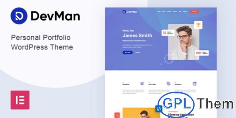 Devman – Personal Portfolio WordPress Theme Devman is a versatile personal portfolio WordPress theme designed for creatives, startups, agencies, freelancers, and businesses.