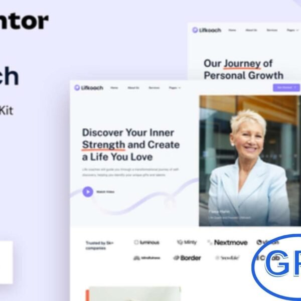 Lifkoach – Life Coach & Mentor Elementor Template Kit Lifkoach is a modern Elementor Template Kit designed for life coaches, mentors, speakers, and consultants who want to build a professional online presence. With its clean and inspiring design, it is ideal for showcasing coaching programs, workshops, career guidance, and mentoring services.