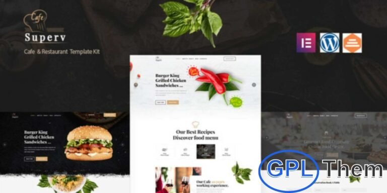 Superv Cafe – Restaurant Elementor Template Kit Superv Cafe is a modern and stylish Elementor Template Kit designed for restaurants, cafes, bistros, and food businesses.