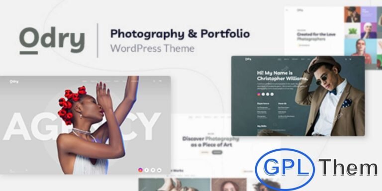 Odry – Photography Portfolio WordPress Theme Odry is a sleek and modern WordPress theme designed specifically for photographers and creative professionals. Perfect for showcasing your photography portfolio, it offers a clean, responsive layout that looks stunning on desktops, tablets, and mobile devices. Odry features customizable galleries, layouts, and color schemes, allowing you to present your work in a unique and professional way.