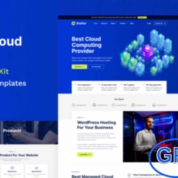 Stellar – Hosting & Cloud Provider Elementor Template Kit Stellar is a modern and professional Elementor Template Kit designed for web hosting, cloud computing, and domain services.