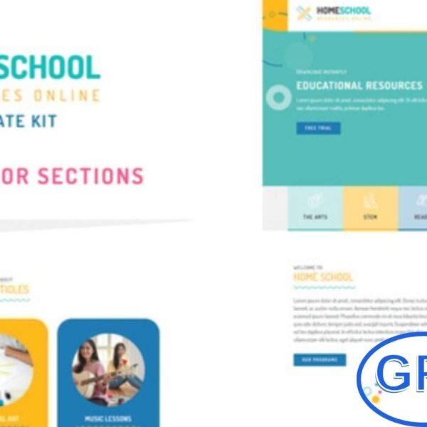 Home School – Premium Elementor Template Kit Home School is a premium Elementor Template Kit crafted for education, homeschooling, online classes, schools, and child-focused websites. With a bright color scheme, playful circle shapes, and modern abstract graphics, it creates a fun and engaging learning environment.