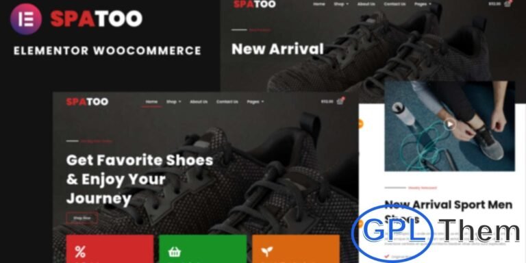 Spatoo – Modern Shoes eCommerce Elementor Template Kit Spatoo is a modern and versatile Elementor Template Kit designed specifically for shoe eCommerce websites. Compatible with Elementor Pro, this kit offers fully customizable layouts that are visually stunning and easy to manage.