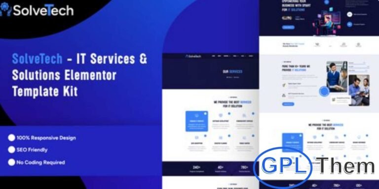 SolveTech – IT Services & Solutions Elementor Pro Template Kit SolveTech is a professional Elementor Pro Template Kit designed for IT services, tech solutions, cybersecurity, IT support, tech agencies, startups, cloud solutions, and network management websites.