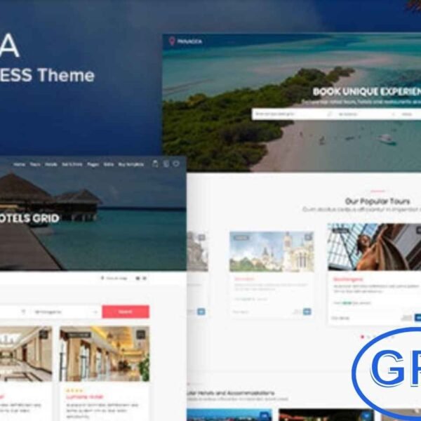 Panagea – Hotel & Tours Booking WordPress Theme Panagea is a premium WordPress theme designed for hotels, resorts, and tour booking websites. With a modern and visually appealing layout, it offers powerful booking modules that make managing reservations simple and efficient.
