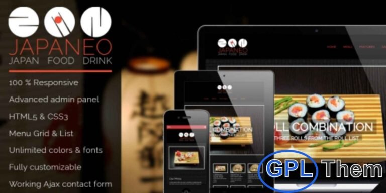 Japaneo – Japanese Restaurant WordPress Theme Japaneo is a beautifully designed WordPress theme crafted for Japanese restaurants, cafes, pubs, coffee shops, wineries, diners, and other food and beverage businesses. This versatile theme also works perfectly for company profiles. Japaneo features two custom post types for meals and drinks, offering multiple layout options including grid, list, and simple list templates for both categories.