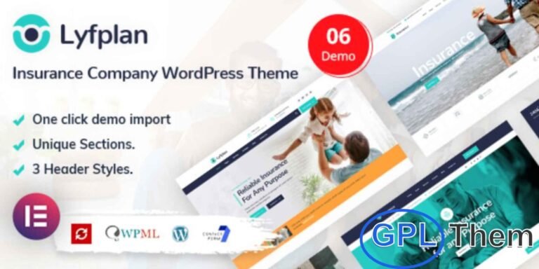 Lyfplan – Insurance WordPress Theme