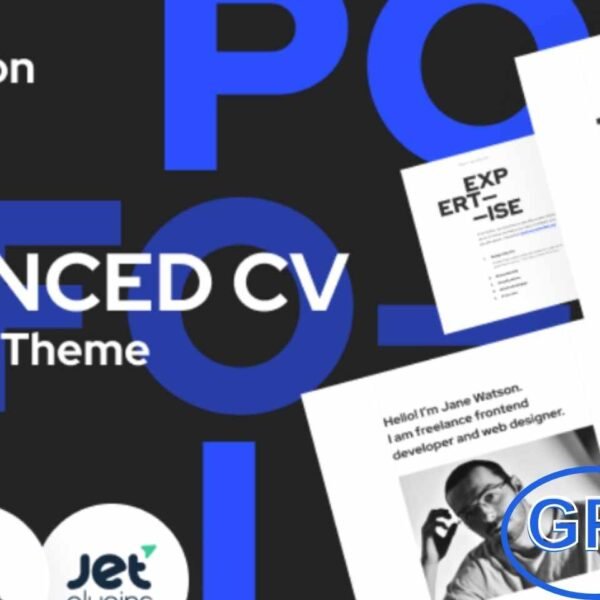 Jane Watson – Professional CV & Resume WordPress Theme Jane Watson is a modern and reliable WordPress theme designed for creating professional CVs, resumes, and personal portfolios. Perfect for both beginners and experienced users, this theme allows you to showcase your skills, experience, and projects effectively.