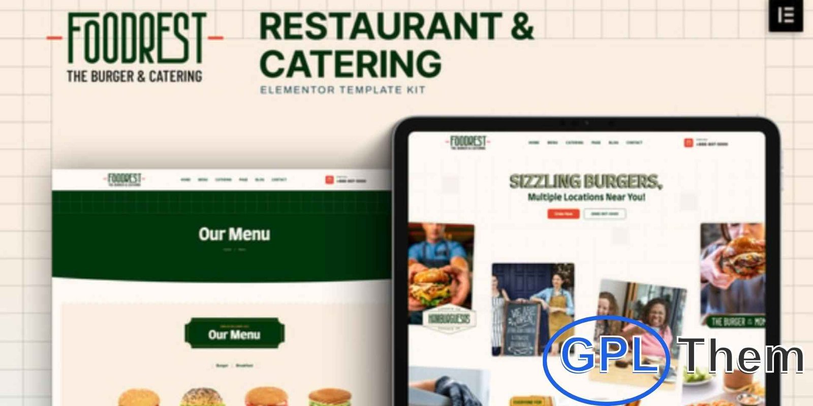 Foodrest – Restaurant & Catering Elementor Template Kit Foodrest – Restaurant & Catering Elementor Template Kit Foodrest is a professional Elementor Template Kit designed for restaurants, catering services, cafés, burger joints, and local food businesses. This template kit helps you showcase your services, menu, and special offers in a modern and engaging way.
