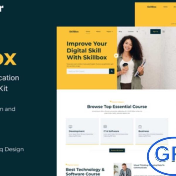 Skillbox – Online Course & Education Elementor Template Kit Skillbox is a modern Elementor Template Kit crafted for online courses, eLearning platforms, training centers, educational institutes, webinars, and course tutorials.