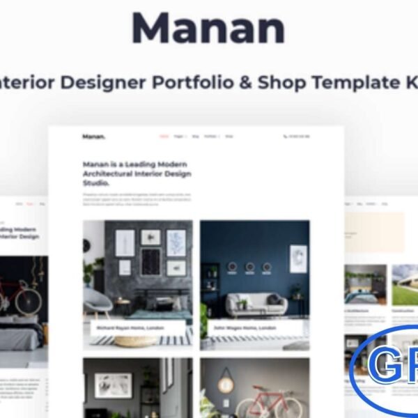 Manan – Interior Designer Elementor Template Kit Manan is a modern and minimalist Elementor Template Kit designed for interior designers, architects, and creative studios. Perfect for building portfolios and online shops, it offers a clean, professional, and visually appealing design.