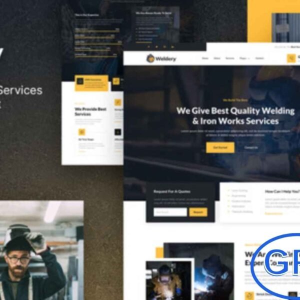 Weldery – Welding & Fabrication Services Elementor Template Kit Weldery is a modern Elementor Template Kit designed for Welding and Fabrication Services, Metal Works, Industrial Companies, Manufacturing, Mechanical, Engineering, and Machinery businesses.
