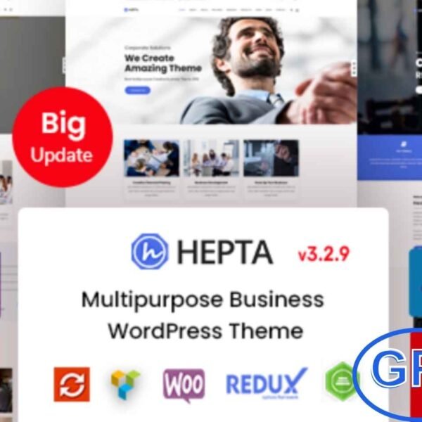 Hepta – Multipurpose Business WordPress Theme Hepta is a modern and responsive Multipurpose Business WordPress Theme designed for a wide range of industries. From finance, consulting, insurance, tax help, and investment firms to creative agencies, corporate companies, and freelancers, Hepta adapts seamlessly to your business needs.