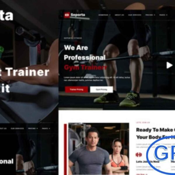Seporta – Gym & Fitness Elementor Template Kit Seporta is a modern Elementor Template Kit designed for gyms, fitness trainers, and wellness websites. Featuring clean, professional layouts, it works seamlessly with Elementor Pro and most WordPress themes, including the free Hello Elementor theme.