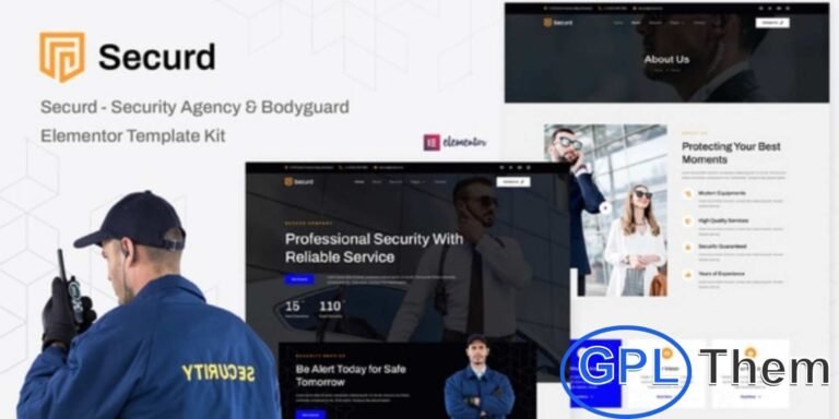 Securd – Security Agency & Bodyguard Elementor Template Kit Securd is a modern Elementor Template Kit designed for security agencies, private investigators, bodyguards, alarm services, and protection companies.