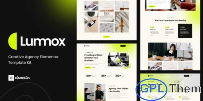 Lummox – Creative Agency Elementor Template Kit Lummox is a modern Elementor Template Kit designed for creative agencies, design studios, and other creative businesses. Featuring a clean, professional, and fully responsive layout, it allows you to showcase portfolios, services, and team members effectively.