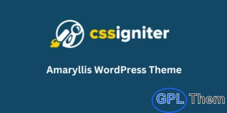 CSSIgniter – Amaryllis Ignition WordPress Theme Download the CSSIgniter Amaryllis Ignition WordPress Theme, a premium and modern theme designed for florists, garden centers, and plant shops. With its elegant layout and visually appealing design, Amaryllis Ignition makes it easy to showcase products, highlight collections, and promote special offers professionally.
